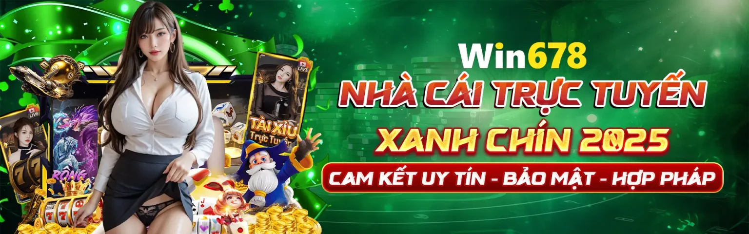 Banner win678 nhà cái trực tuyến uy tín 2025